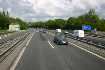 A115 Autobahn Berlin AVUS Zubringer Zehlendorf Kleeblatt 118