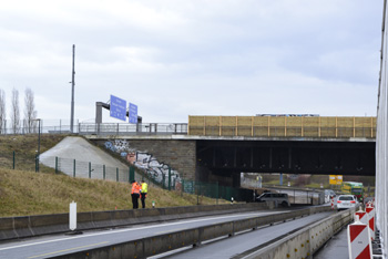 A1 Autobahnrheinbrücke Baubeginn Bundesautobahn A 59 Leverkusen 50