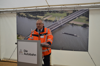 A1 Rheinbrücke Leverkusen Köln VerkehrsfreigabeThomas Ganz Direktor Autobahn Rheinland 9