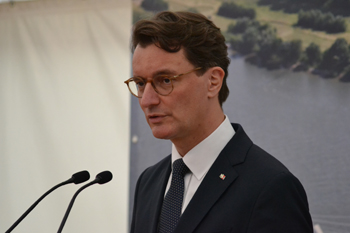 A1 Rheinbrücke Leverkusen Köln Verkehrsfreigabe Ministerpräsident NRW Hendrik Wüst 03