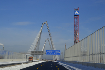 A1 Rheinbrücke Leverkusen Köln Vollsperrung Brückenwechsel Sperranlage Schranken 166