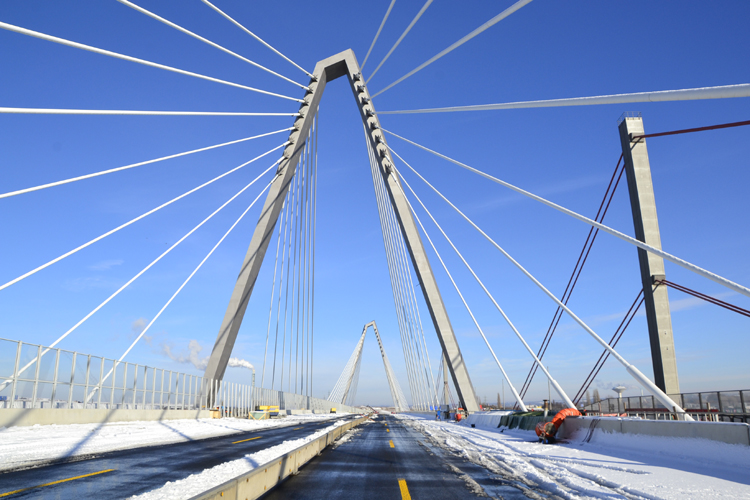 A1 Rheinbrücke Leverkusen Köln Vollsperrung Brückenwechsel Sperranlage Schranken 188