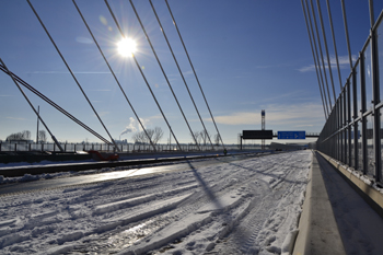 A1 Rheinbrücke Leverkusen Köln Vollsperrung Brückenwechsel Sperranlage Schranken 214