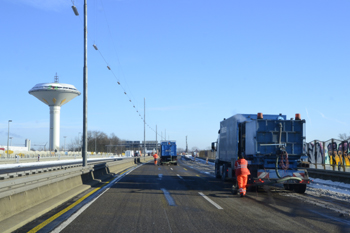 A1 Rheinbrücke Leverkusen Köln Vollsperrung Brückenwechsel Sperranlage Schranken 246