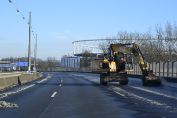 A1 Rheinbrücke Leverkusen Köln Vollsperrung Brückenwechsel Sperranlage Schranken 255