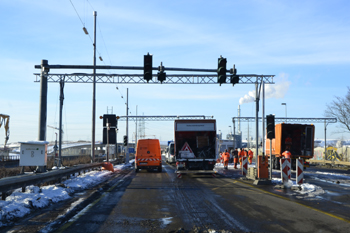 A1 Rheinbrücke Leverkusen Köln Vollsperrung Brückenwechsel Sperranlage Schranken 292