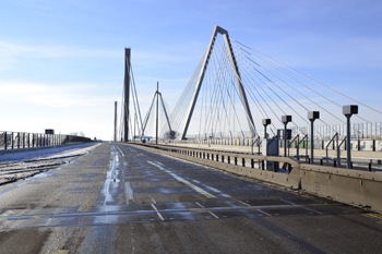 A1 Rheinbrücke Leverkusen Köln Vollsperrung Brückenwechsel Sperranlage Schranken 330