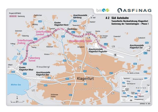 A2 Sdautobahn Nordumfahrung Klagenfurt 1