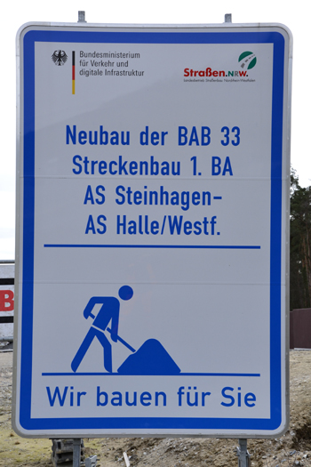 A33 Autobahnneubau Halle Westfalen Bielefeld Osnabrück Verkehrsfreigabe 620