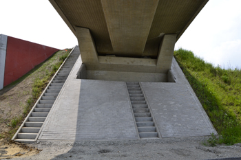 A33 Neue Autobahnbrücke Überführung Widerlager 68
