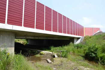 A33 Neue Bundesautobahn Lückenschluß Osnabrück Halle Bielefeld A-Bauwerk Autobahnbrücke 18