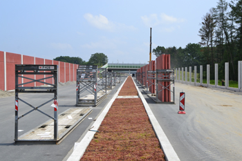 A33 Neue Bundesautobahn Lückenschluß Osnabrück Halle Bielefeld Lärmschutzwand 92