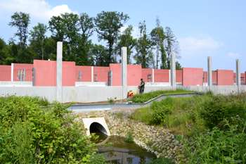 A33 Neue Bundesautobahn Lückenschluß Osnabrück Halle Bielefeld Wasserdurchlaß 95