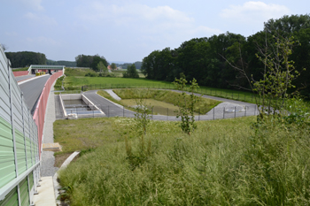 A33 Neue Bundesautobahn Umweltschutz Regenrückhaltebecken 28