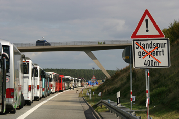 A38 Autobahn Papstbesuch Etzelsbach Eichsfeld Vollsperrung Pilger 50