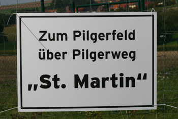A38 Autobahn Papstbesuch Etzelsbach Eichsfeld Vollsperrung Pilger Hinweisschild 15
