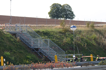 A38 Autobahn Papstbesuch Etzelsbach Eichsfeld Vollsperrung Pilger Treppe 31