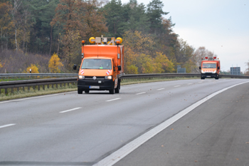 A3 Autobahn Emmerich Elten Brckeneinschub Streckenkontrolle Autobahnmeisterei 