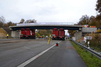 A3 Autobahn Emmerich Elten Verbundbrcke Self-Propelled Modular Transporter 19