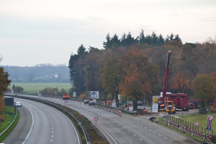 A3 Autobahn Emmerich Elten Verbundbrcke selbstfahrendes Transportgert 43