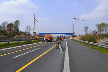 A3 Autobahn Emmerich Rees Hamminkeln Wesel Oberhausen Vollsperrung Brücken Stahlträger 19