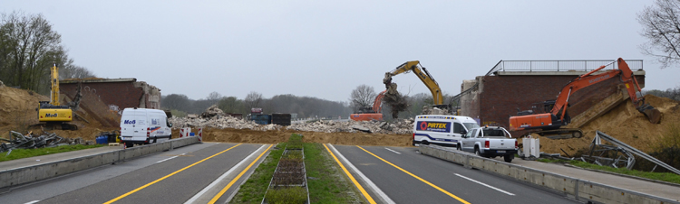 A3 Autobahn Emmerich Rees Hamminkeln Wesel Oberhausen Vollsperrung Brückenabriß 56