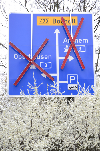 A3 Autobahn Emmerich Rees Hamminkeln Wesel Oberhausen Vollsperrung Verkehrsschild 03