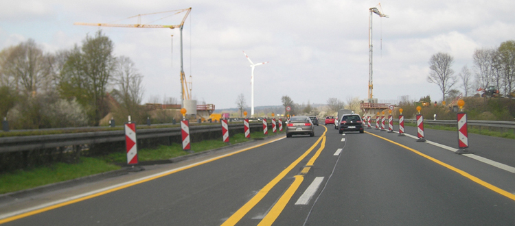 A3 Bundesautobahn Emmerich Wesel Hamminkeln Rees Oberhausen Vollsperrung Brückenabriß Brückenarbeiten 57