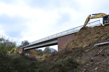 A3 Bundesautobahn Emmerich Wesel Hamminkeln Rees Oberhausen Vollsperrung Brückenabriß Brückenarbeiten 73