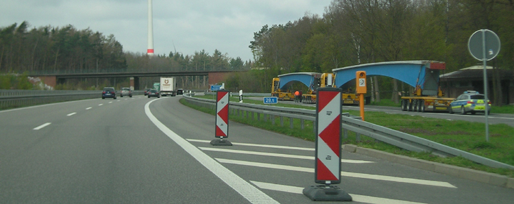 A3 Bundesautobahn Emmerich Wesel Hamminkeln Rees Oberhausen Vollsperrung Stahlträger Brückenarbeiten 7