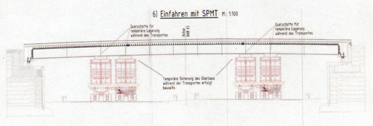 A3 Stokkumer Strae SPMT Autobahnbrcke