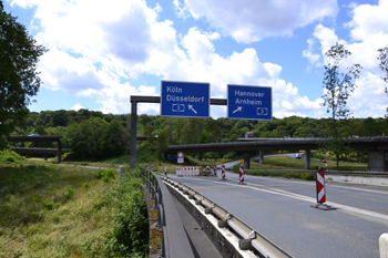A3 Vollsperrung Autobahn Erneuerung Fahrbahndecke Sanierung Asphalt Duisburg Kaiserberg Wedau Breitscheid 41