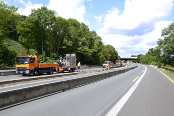 A3 Vollsperrung Autobahn Erneuerung Fahrbahndecke Sanierung Asphalt Duisburg Kaiserberg Wedau Breitscheid 99