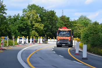 A3 Vollsperrung Bundesautobahn Erneuerung Fahrbahndecke Sanierung Asphalt Duisburg Kaiserberg Wedau Breitscheid 49