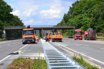 A3 Vollsperrung Bundesautobahn Erneuerung Fahrbahndecke Sanierung Asphalt Duisburg Kaiserberg Wedau Breitscheid 88