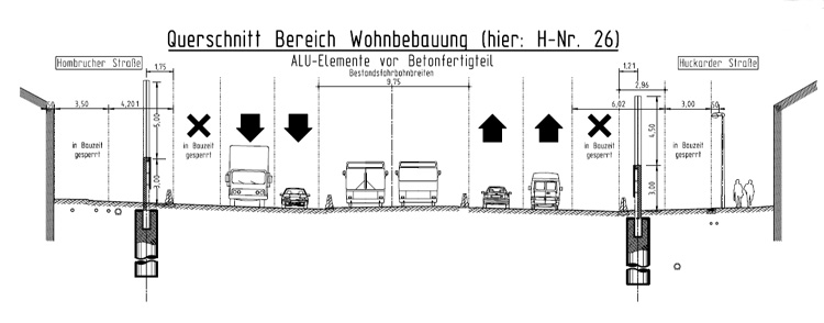 A40 Essen-Frillendorf Huckarder Straße 