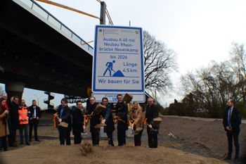 A40 Rheinbrücke Andreas Scheuer Bundesverkehrsminister NRW minister Hendrik Wüst Dirk Brandenburger DEGES 39