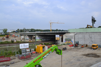 A40 Ruhrschnellweg Autobahn Vollsperrung Bochum Schlachthofbrücke 04