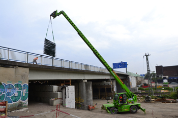 A40 Ruhrschnellweg Autobahn Vollsperrung Bochum Schlachthofbrücke 044