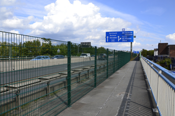 A40 Ruhrschnellweg Autobahn Vollsperrung Bochum Schlachthofbrücke 10