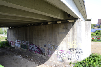 A40 Ruhrschnellweg Autobahn Vollsperrung Bochum Schlachthofbrücke 17