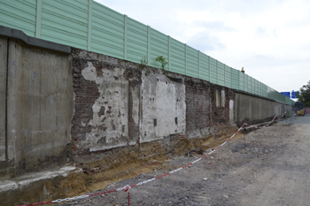 A40 Ruhrschnellweg Autobahn Vollsperrung Bochum Stützmauer 17