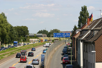 A40 Ruhrschnellweg Essen-Frillendorf Bergbauschacht 4