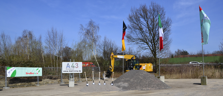 A43 Autobahnbau Autobahnkreuz Herne A 42 35