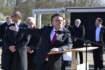 A43 Autobahnbau Autobahnkreuz Herne A 42 NRW Verkehrsminister Michael Groschek 27