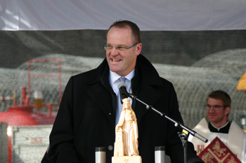 A44 Autobahnneubau Tunnelanstich Boyneburg Dorette Autobahntunnel Sprengung Sontra Landrat Stephan Reu 42