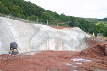 A44 Autobahntunnel in Bau Küchen Autobahn Kassel Eisenach 00