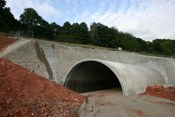 A44 Autobahntunnel in Bau Küchen Autobahn Kassel Eisenach 03