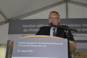 A44n Autobahn Verkehrsfreigabe Dipl.Ing Thomas Ganz Kln Straen.NRW Leiter der Region 3