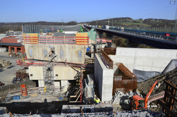 A45 Autobahn Hagen Lennetalbrücke Verschub Hydraulikaggregate 65